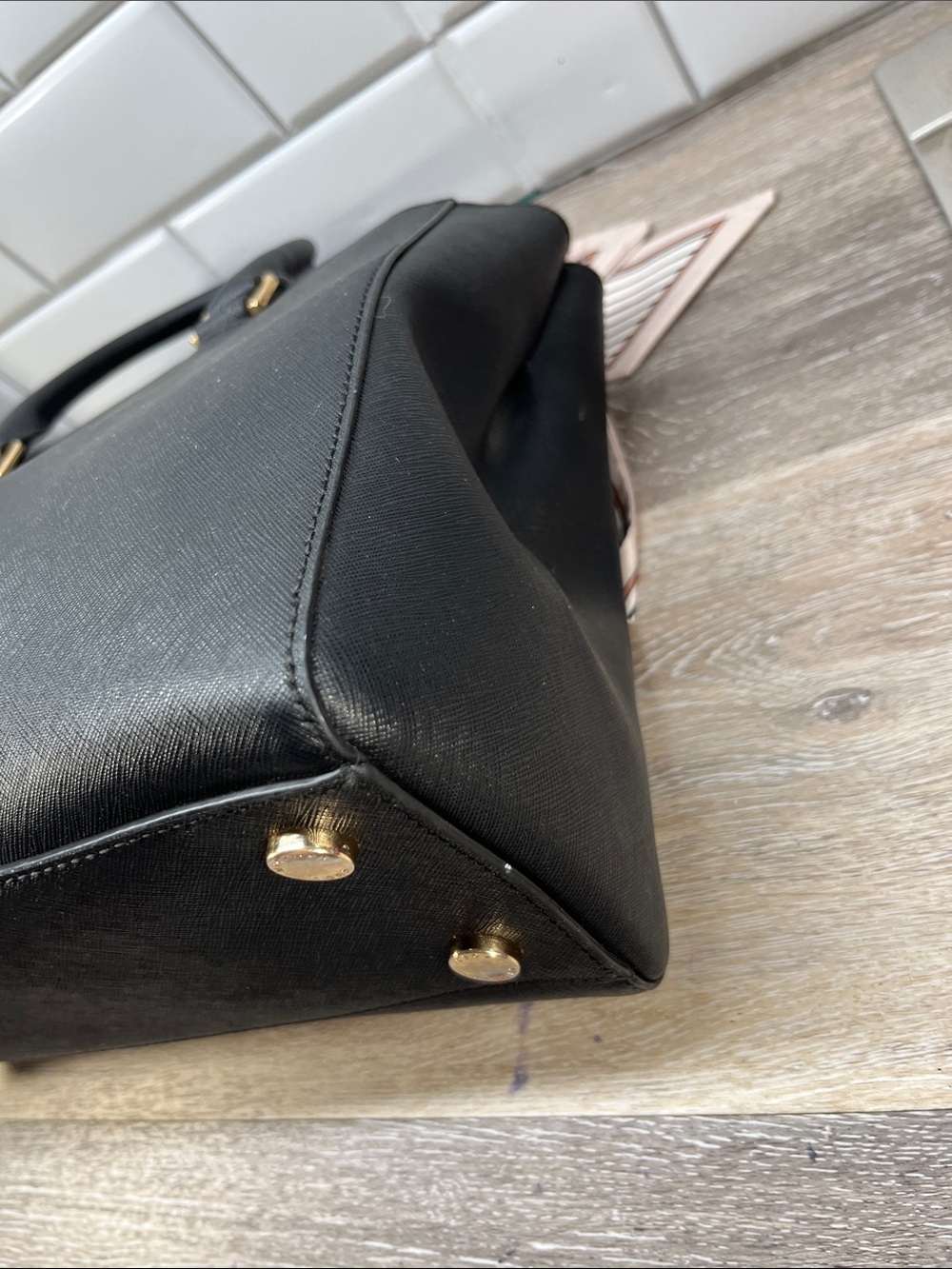 0626 MICHAEL KORS BLACK SATCHEL 260950626 - Picture 10 of 13